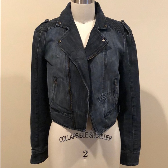 Jean jacket with studs - Picture 1 of 7